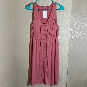 Button summer dress